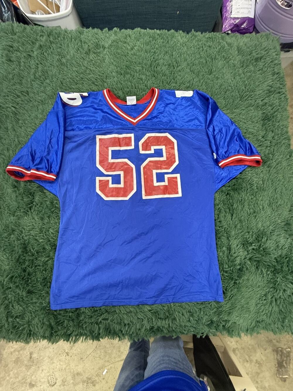 Vintage Wilson University Dayton Football Jersey Blue Red White XXL Made in USA